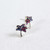 Mosaico Jewelry Crystal Island Palm Tree Stud Earrings