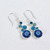 Mosaico Jewelry Bold Round Geometric Crystal Dangle Earrings