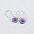 Mosaico Jewelry Center Dot Crystal Round Dangle Earrings