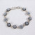 Mosaico Jewelry Dots Of Joy Crystal Link Silver Bracelet