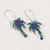 Mosaico Jewelry Crystal Island Palm Tree Dangle Earrings