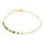 Coeur De Lion Fusion Precious Pearls Green Gold Mix GeoCUBE® Crystal Necklace