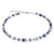 Coeur De Lion Sodalite & Haematite Blue GeoCUBE® Crystal Silver Necklace