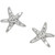Brighton Cape Star Mini Silver & Crystal Stud Earrings