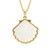 Ocean Jewelry Gold and Mother Of Pearl Scallop Shell Necklace