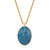 Brighton Reverie Blue Flower Reversible Gold Necklace