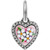 Brighton Pink Floral Blooming Heart Silver Charm