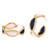 Michelle McDowell Brooke Two Tone Beaded Hoop Gold Earrings