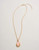 Spartina 449 Karina Peach Stone Gold Teardrop Pendant Necklace