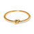 Brighton Interlok Single Knot Gold Hinged Bangle Bracelet