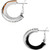 Brighton Neptune's Ring Black/Gold/Crystal Hoop Earrings