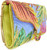 Mary Frances Tropics Multi-Color Palm Leaves Crossbody Clutch Purse