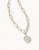 Spartina 449 Coin Pearl Gold Link Necklace