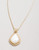 Spartina 449 Enclave Mother of Pearl Teardrop Petite Gold Necklace