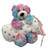 Stephan Baby Plush Tie Dye Bear Polka Dot Baby Blanket Gift Set