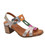Eric Michael Nolita Slingback Multi-Color Metallic Squares T-Strap Sandal