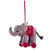 Steiff Circus Elephant On Wheels Mohair Christmas Tree Ornament