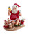 Fabriché™ Beach Snowman and Santa Figurine