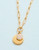 Spartina 449 Drayton Gold Double Charm Pendant Necklace