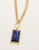 Spartina 449 Highlands Dark Blue Stone Layered Gold Necklace
