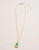 Spartina 449 Petite Chateau Ocean Green Pendant Gold Necklace