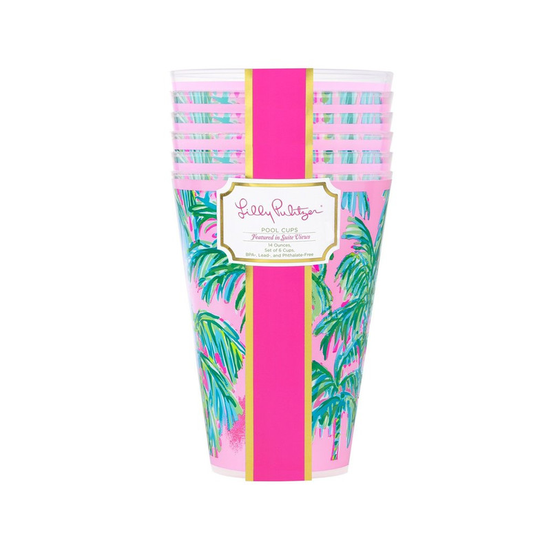 Lilly Pulitzer Pool Cups