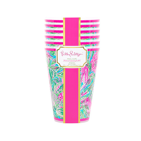 Lilly Pulitzer Pool Cups - Thumbnail 2