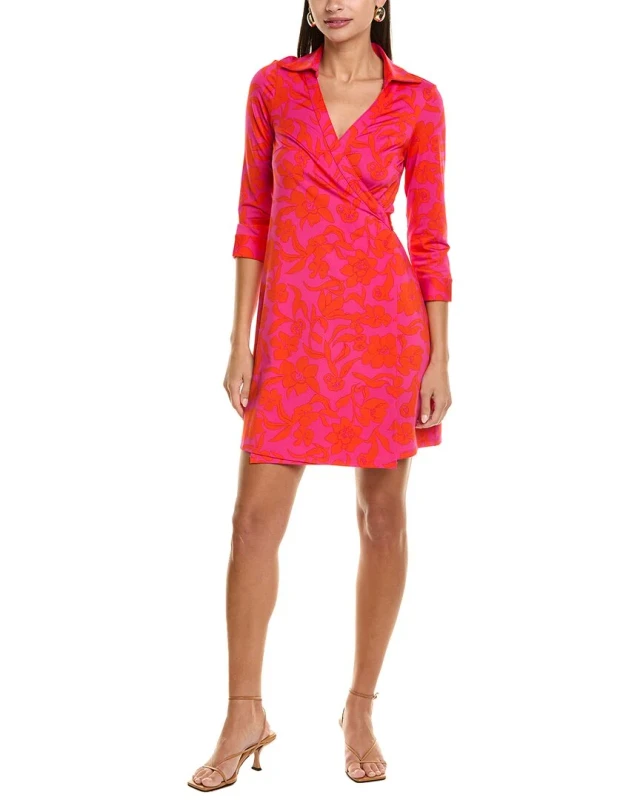 julie brown milo wrap dress Flora Bea Cultured Pearl Pink Red Size (AU):10