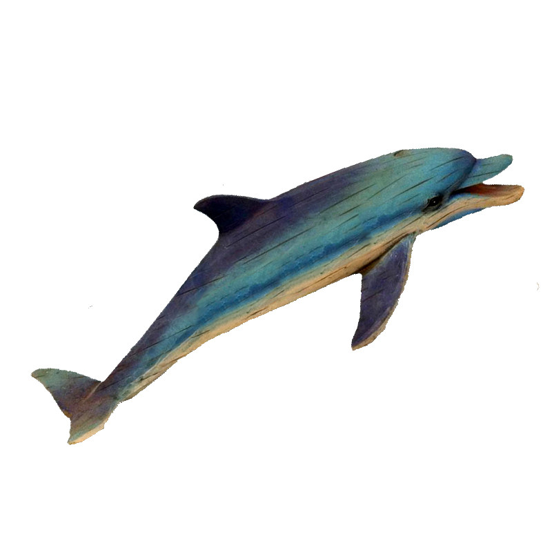 Large Blue Dolphin Table Top Figurine