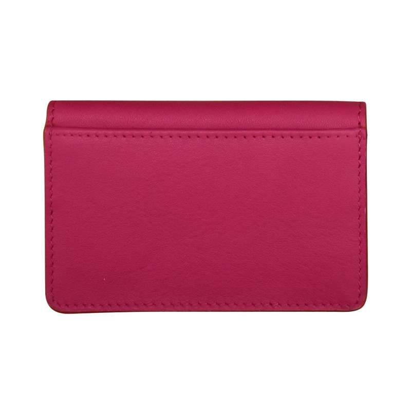 ili New York Leather Envelope Business Card Case - Beach
