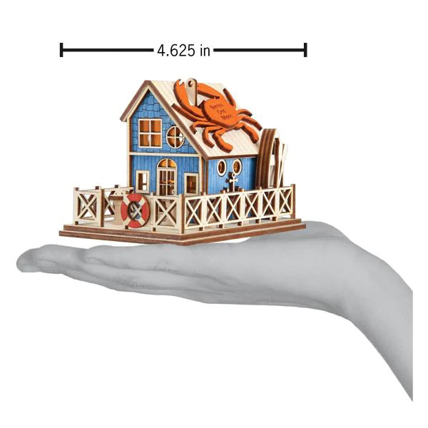 Old World Ginger Cottages Wooden Ornaments Crab Shack