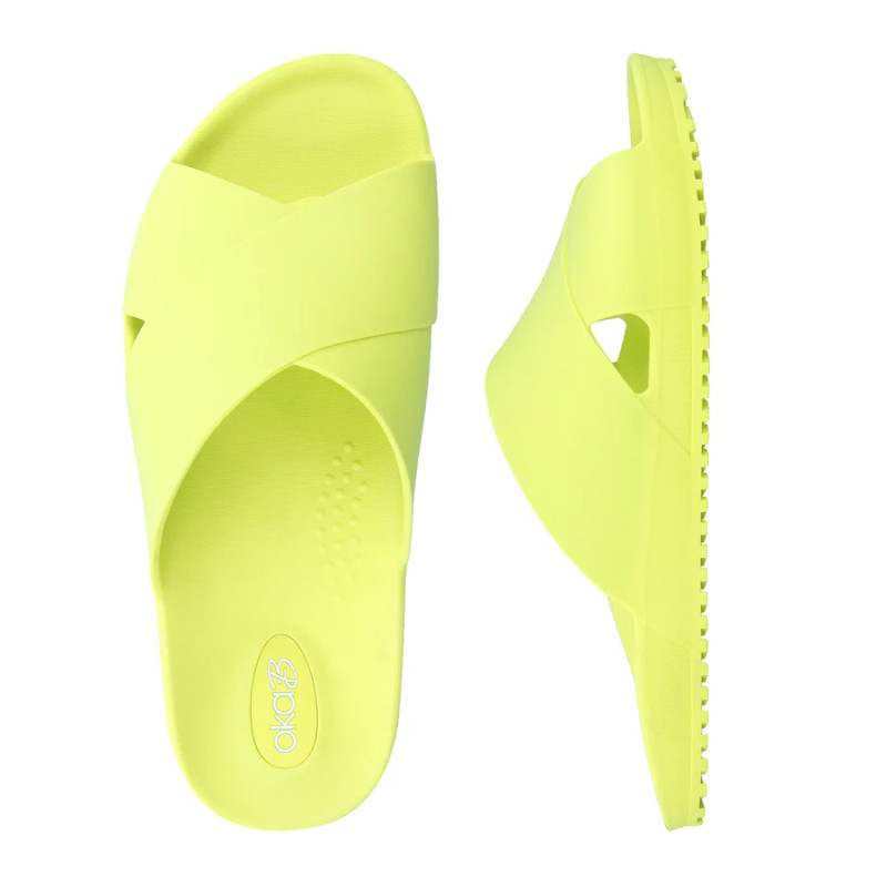 Oka B Maxwell Slide Neon Sandals Beach House Gift Boutique