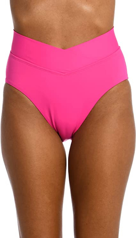 La Blanca Cross Over High Waist Swim Bottoms