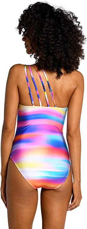 La Blanca Sunset Shores Strappy One Shoulder One Piece Swimsuit