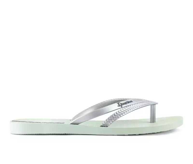 Ipanema Bossa Pearly Silver Flip Flops - Beach House Gift