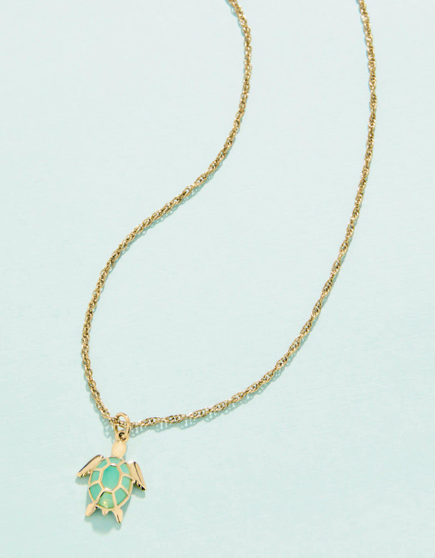 14 kt. Pink gold - Necklace with pendant - 0.58 ct Emerald - Catawiki