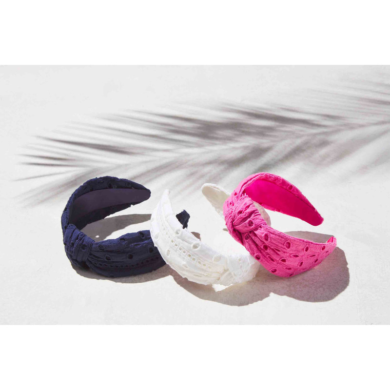 Mud Pie Knotted Top Eyelet Headband