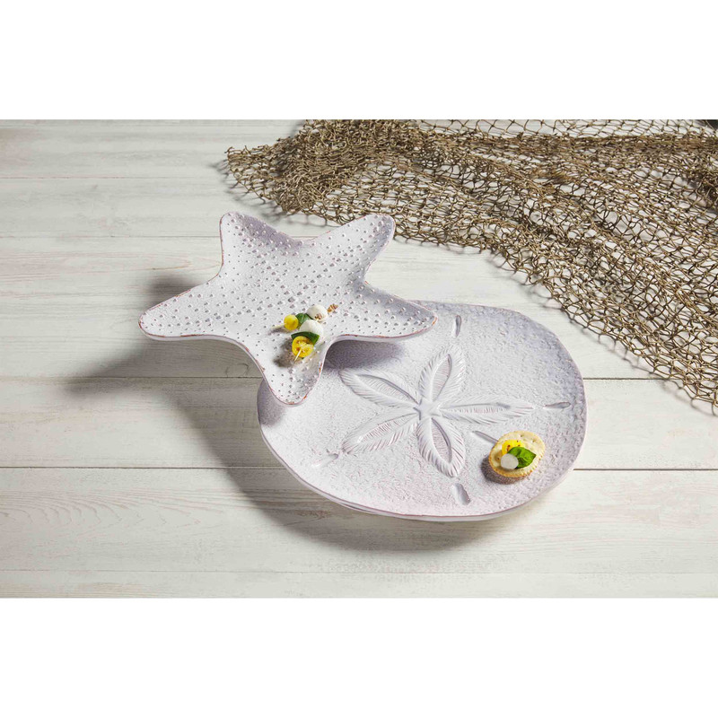 Mud Pie Sand Dollar Starfish Platter - Thumbnail 4