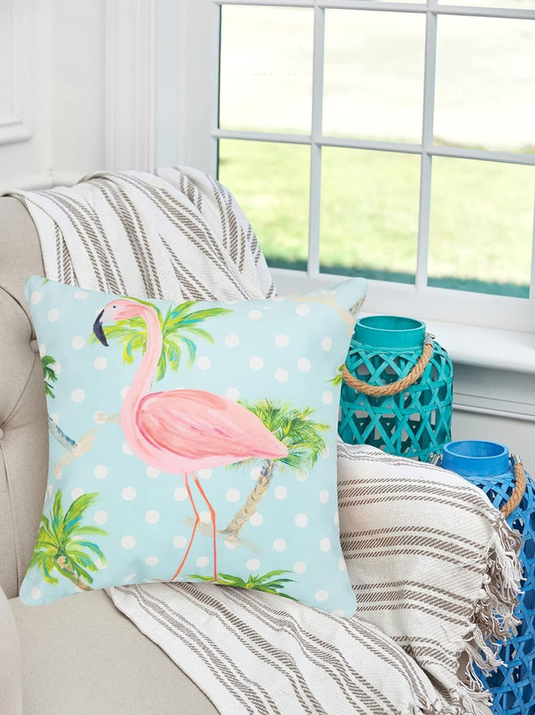 C & F Home Palm Beach Flamingo Pillow - Thumbnail 2