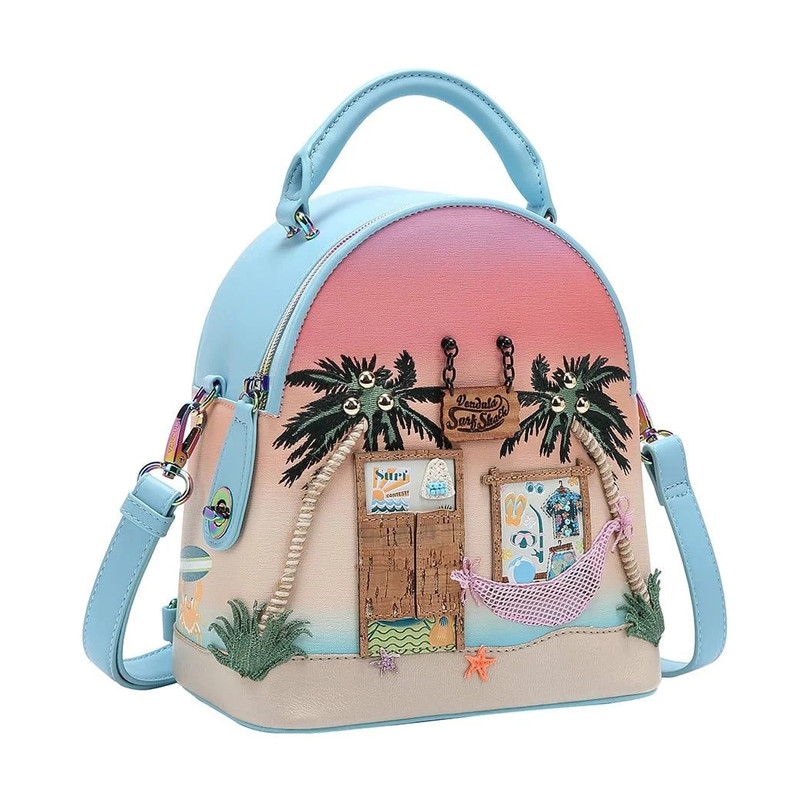 Vendula London La Bicyclette de Vendula Backpack With Matching Wallet Beautiful in sky blue... ?Box bag or Pouch? ?? Shop the  main image 4
