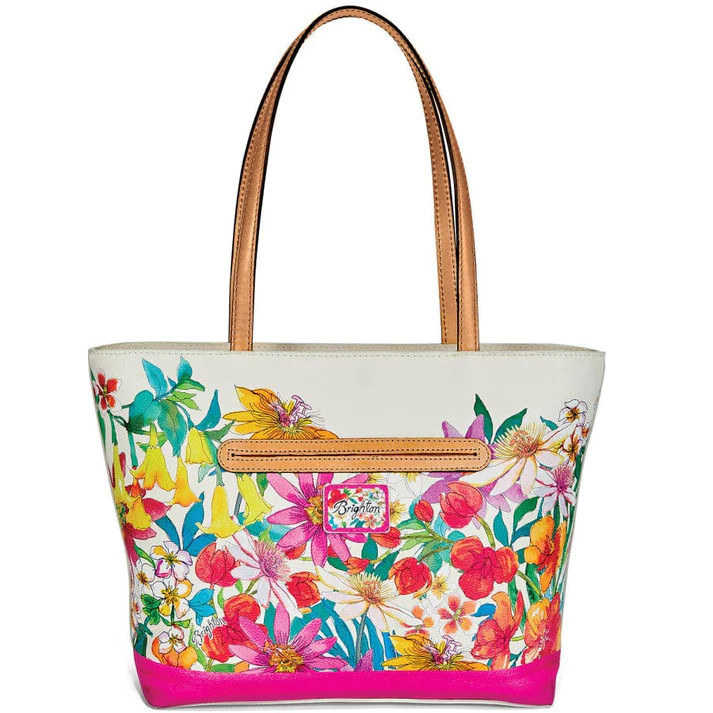 Brighton Orchid Flower Tote Purse - Beach House Gift Boutique