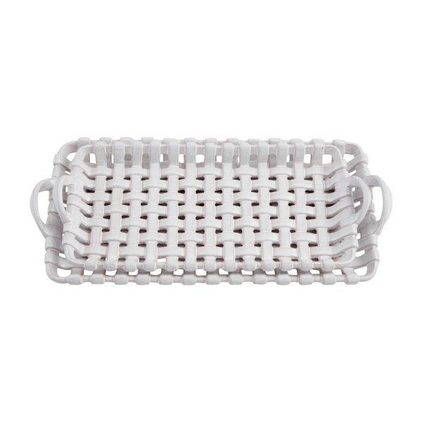 Mud Pie Basket Weave Tray - Thumbnail 3