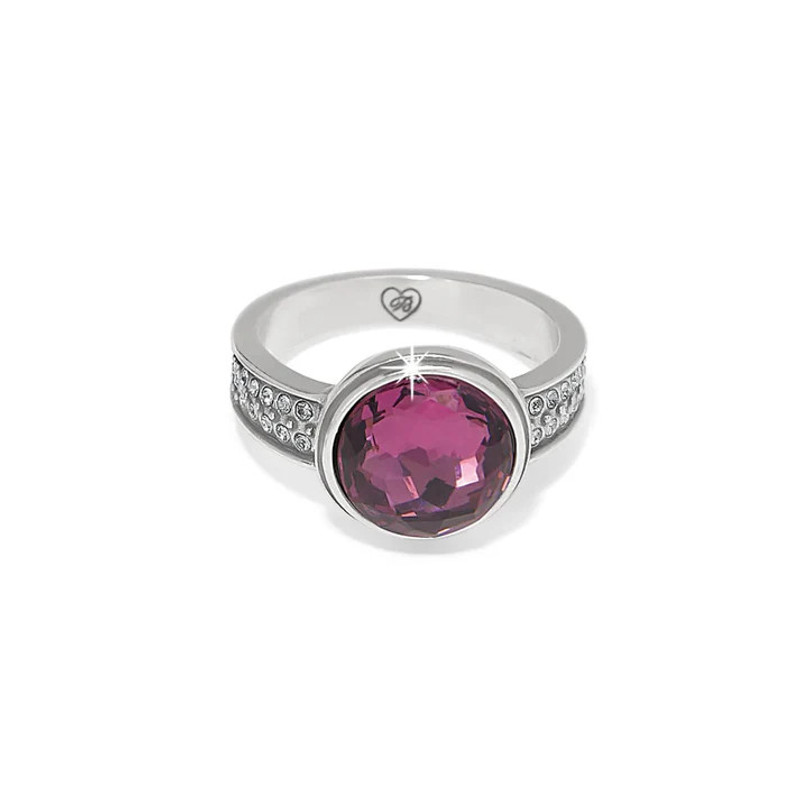 Brighton Meridian Aurora Color Silver Crystal Band Ring