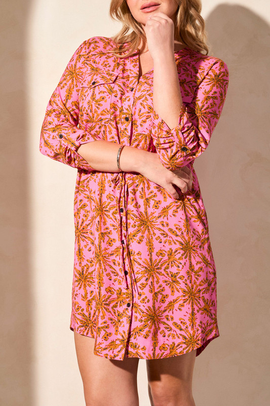 flamingo shirt dress AnaClare Flamingo Park Sweet T-Shirt Dress