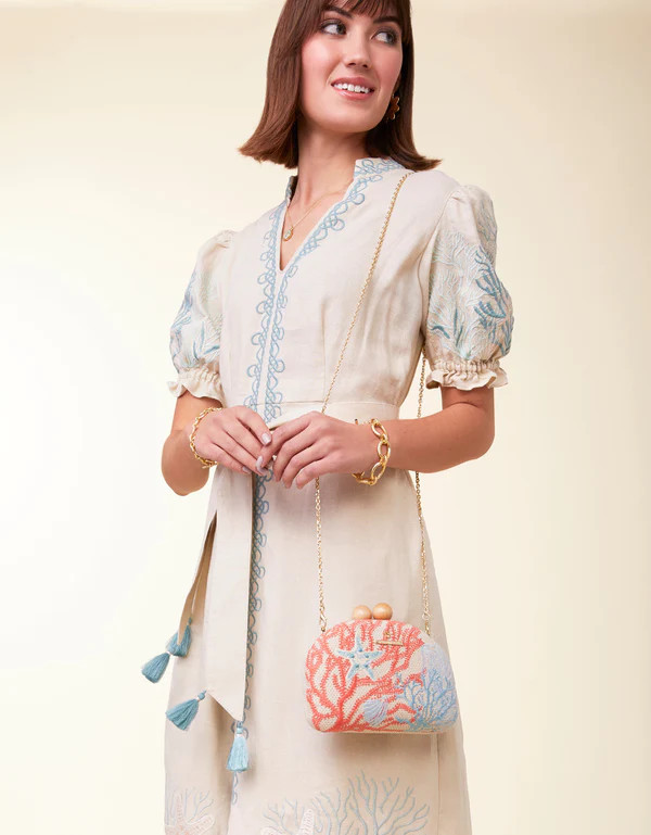 likely dress Likely Aurora Feather Trumpet Midi Dress in White