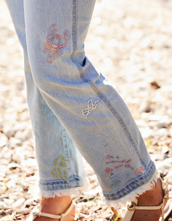 Spartina 449 Overboard Wash Kick Flare Rowen Jean Pant - Beach