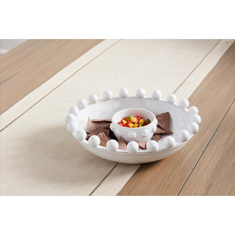 Mud Pie Beaded Serving Bowl - Thumbnail 3