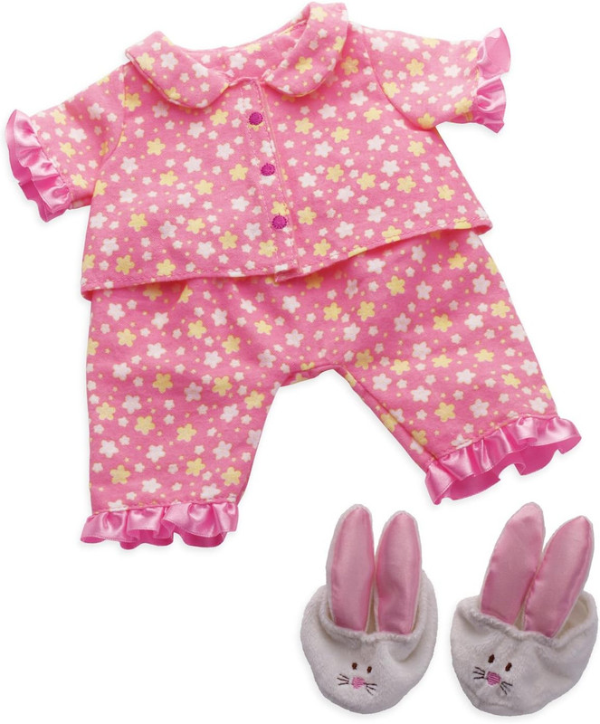 Baby Stella Goodnight Pink PJ Set 12" Baby Doll Clothes Outfit
