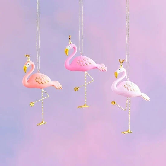 pink flamingo ornaments