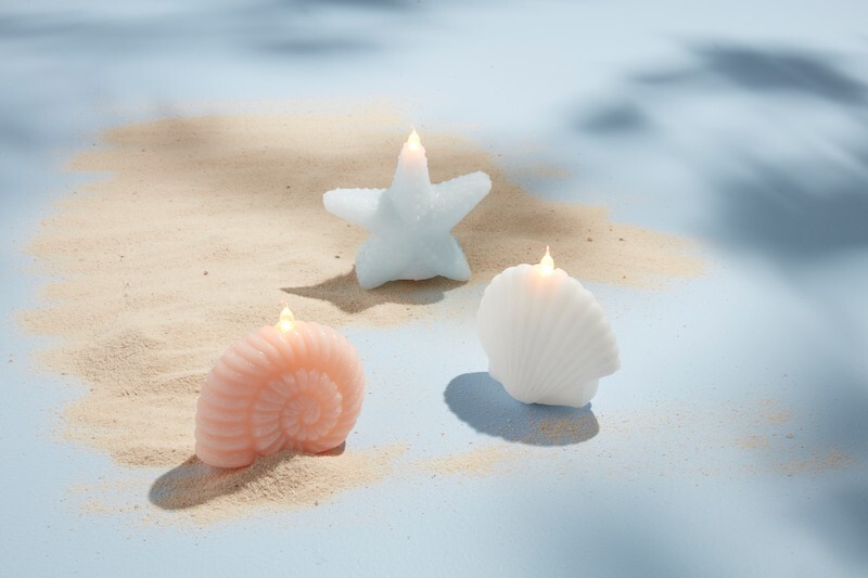 sea life flameless candles
